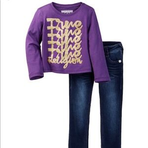 True Religion Long Sleeve / Jean Set